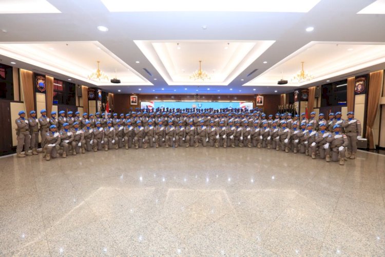 Polri Lepas 140 Personel FPU 8 MINUSCA, Siap Jalankan Misi Perdamaian di Afrika Tengah